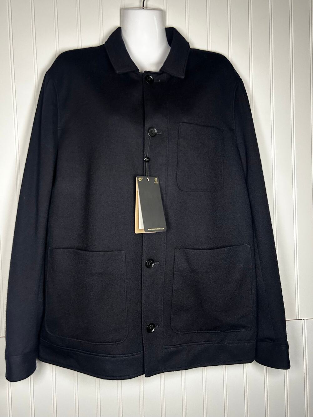 Massimo Dutti all cotton wool over shirt with pockets business office SZ M NWT